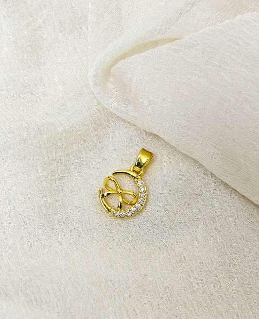 Gold Fairy Opal Heart Necklace