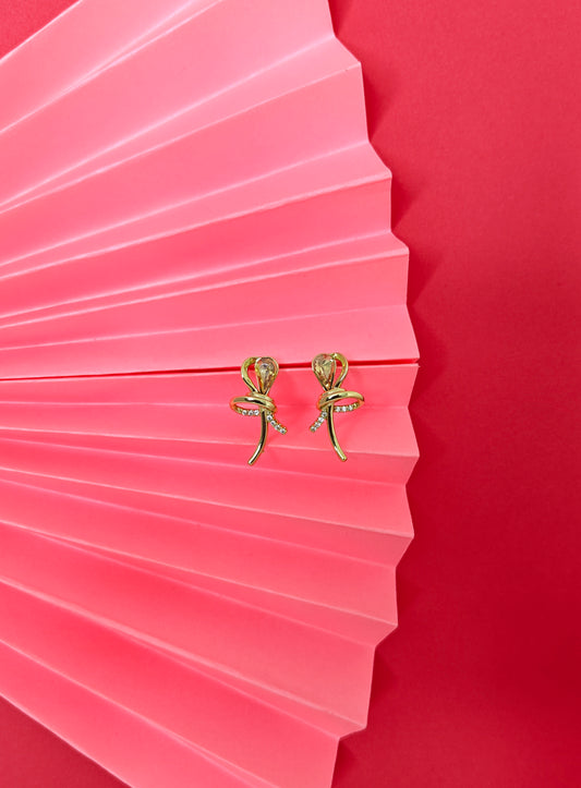 Peach Heart Bloom Earrings