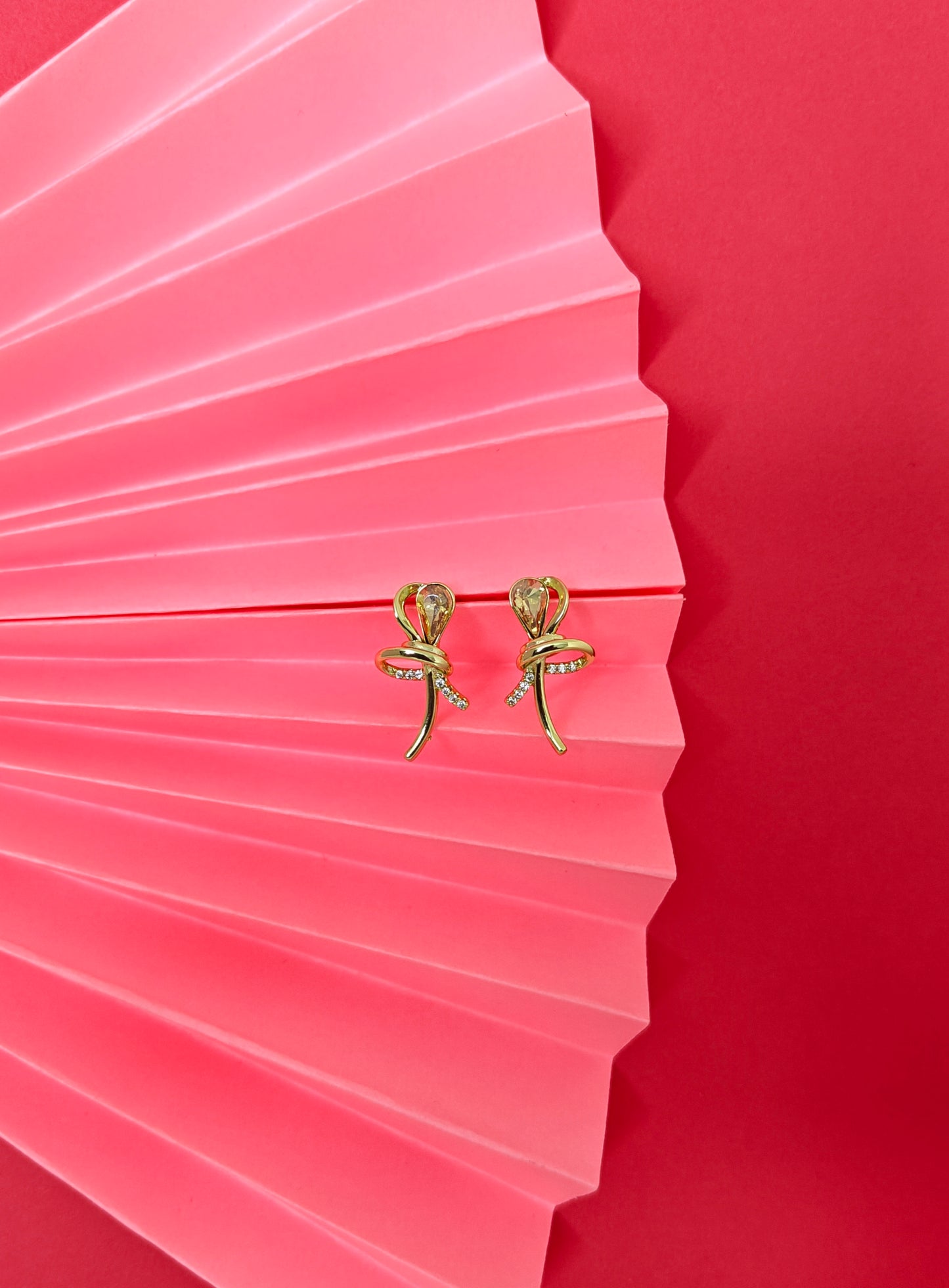 Peach Heart Bloom Earrings